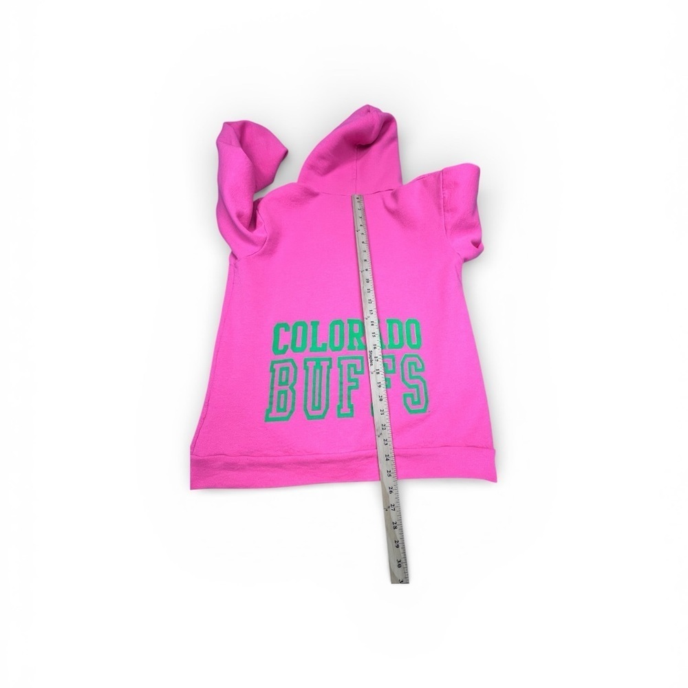 CU fluorescent pink zip up hoodie. - Picture 5 of 8